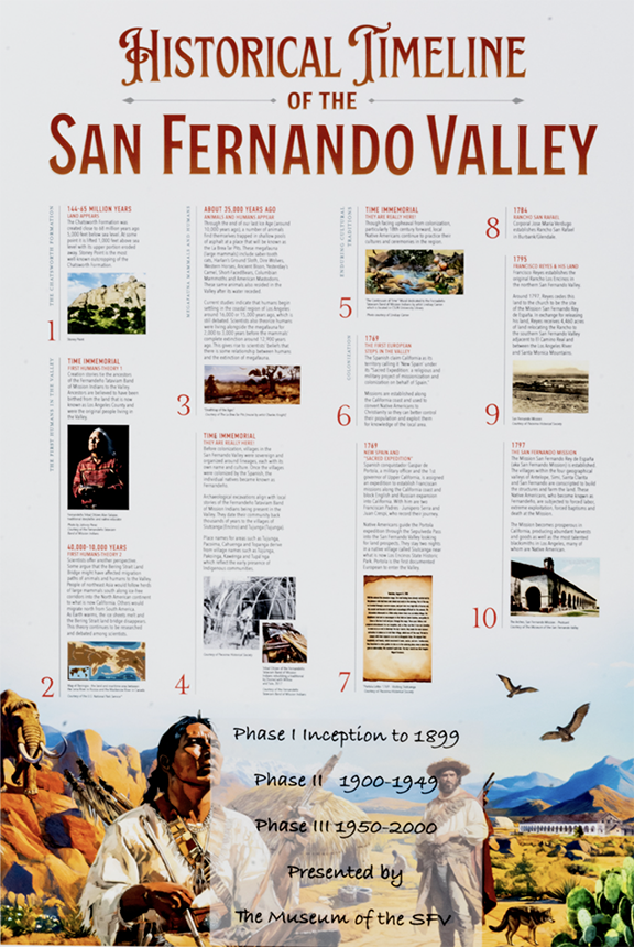 Museum of the San Fernando Valley Unveils Phase III Historic Timeline