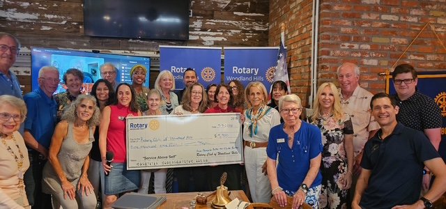 Rotary Gets Donation in Memory of Clyde Porter